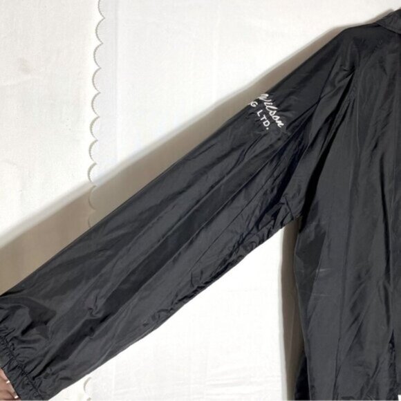 Vintage Roper Black Embroidered Snap Front Windbreaker XL - Picture 10 of 15